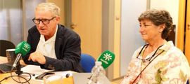 Jesús y Cristina, en el coloquio de Canal Sur Radio